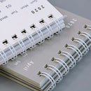 2020 Delicate Simple Desk Calendar Refreshing Mini Desktop Note Coil CalendaJ5Q5