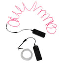 2 Pcs Luminescent Neon LED Lights Glow EL Wire String Strip 3 Meters