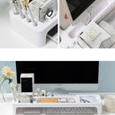 1X(Tabletop Storage Shelf, Multi-Functional Office Storage Supplies, Comput