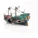 Large Wreck Boat Sunk Ship Destroyer Aquarium Ornament Fish Tank Cave Decor xza