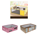 2 Pcs Pet Cat Scratcher Corrugated Paper Box Scratching Pads For Resting
