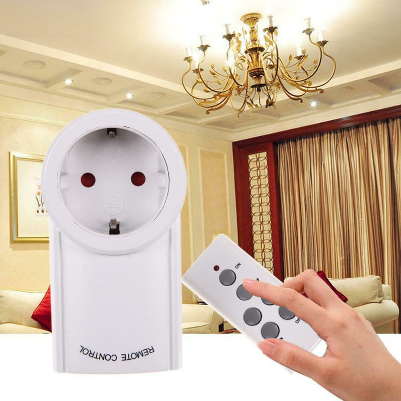 Home Wireless Remote Control Outlet Electrical Power Light Switch EU Plug Socket