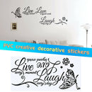 Live Laugh Love Family Home Quote Wall Stickers Art Room Removable Decals DIY N7