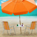17 Inch Round Plastic Holders Snack Cups Beach Umbrella Table with Cup for