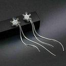 Crystal Rhinestone Snowflake Christmas Earrings Women Earring New Jewelry F V8K0