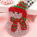 4pcs DIY Full Drill Special Shaped Diamond Painting Christmas Key Ring