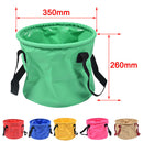 Outdoor Collapsible Water Bucket Carrier Leakproof Folding Pail Red 30L