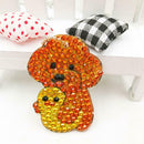 4pcs DIY Diamond Dog Keychain Special Full Drill Painting Women Bag Keyring