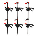 6 X Durable 4'' Adjustable Wood Bar Clamp  Clamps Carpentry Tools