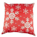 Beautiful Shadow Various Snowflakes Red Creative Wooden Texture Background  W2C9