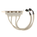 USB 2.0 Rear Panel Cable Header Motherboard to External 4 Port USB Bracket Cord