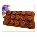 15 Cavity Silicone Rose Flower Chocolate Mold Cake Soap Candy DIY Fondant Mould