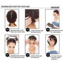 12" Bob Wigs Short Straight Synthetic Hair Full Wigs for Women Natural Looking