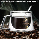 Mug Double Glasses Drink Resistant Coffee Latte Hot Cold Cup Glass Tea Heat Wall