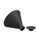 Cone Shaped Scrape Windshield Ice Scraper Funnel Remover (Black 14.5cm)