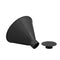 Cone Shaped Scrape Windshield Ice Scraper Funnel Remover (Black 14.5cm)