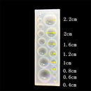 1pc Silicone half round Pendants Mould Jewelry Making Mold Jewelry diy toolsJFLJ