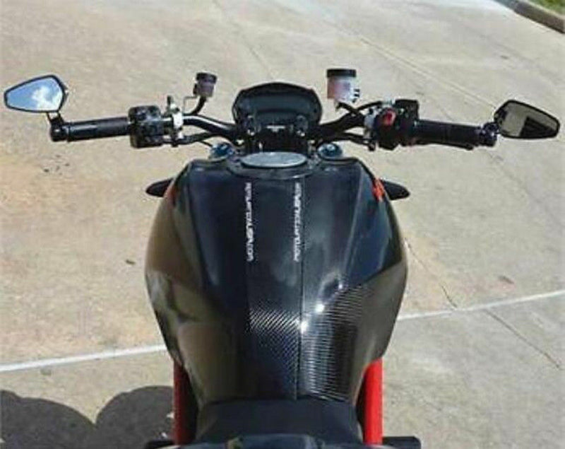 Black Motorcycle Round 7/8" Bar End Rearview Side Mirrors For Universal Motor