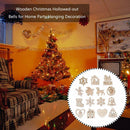 15pcs Lovely Christmas Hollowed-out Hanging Ornament Home Scene Props Decor