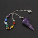 Aura treatment crystal exploration point pendant divination metaphysics spi F2U1