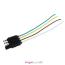 4 Pole Pin US Standard Truck Flat Wiring Harness Kit Side Only Trailer Plug NEW
