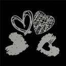4Pcs Love Stripe Design Metal Cutting Dies For DIY Scrapbooking Album Paper'TO