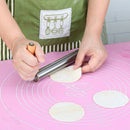 1 Pcs Stainless Steel Non Stick Rolling Pin Fondant Cake Hollow Baking Roug Y1J5