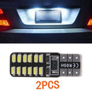 2Pcs/Set White T10 W5W 3014 24SMD LED Canbus No Error Car Side Wedge Light Bulb