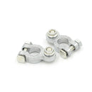 2X/Set Zinc Coat Positive Negative Battery Terminals Clamp Connectors For 3cr