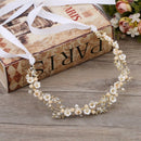 Wedding Bride Metal Leaf With Shell Flower Long Headband Hair Band Bridal H