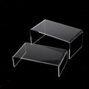 Acrylic Riser Display Shelf for Amiibo Funko Pops Figures Clear