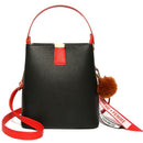 New Retro Bucket Women'S Bag Korean Fashion Wild Handbag Wide Shoulder Stra