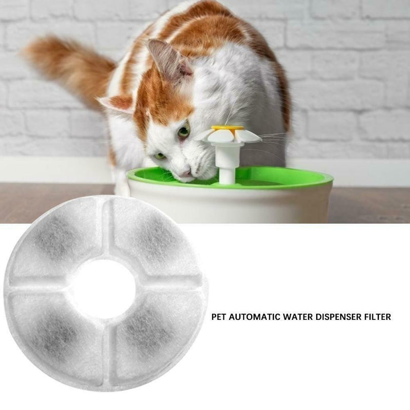 8pcs Pet Automatic Water Dispenser Filter Cotton Activated Carbon Filter Pet
