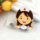 Retractable Badge Reel Nurse Exihibiton ID Name Card Badge Holder School LJ&
