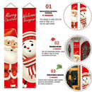 Merry Christmas Snowman Santa Claus Banner Flag Walls Hanging Decor. Xmas Z4Y2