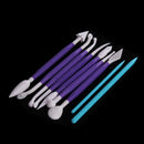 9pcs Plastic Clay Sculpting Carving Pottery Shaper Polymer Modeling Tool