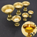 Handmade Ghee Lamp Holder Buddhism Oil Lamp Candle Holder Decor Dia 66mm