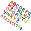 36Pcs Wooden Letters Numbers Home Decor Fridge Magnets Educational Learn Toys