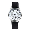 Waterproof Canvas Strap Women Chemical Element Dial Quartz Watch (Black) A