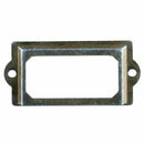Post Office File Drawer Door Tag Label Card Holder Bronze Tone 8 Pcs