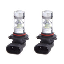 1 Pair 9006 HB4 6000K 100W 20-SMD LED Projector Fog Driving Lights White