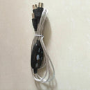 USB MIDI Interface Cord Converter to Music Create Keyboard Adapter Cable Line