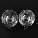 1 Pair Universal Retro Bullet Shape DC 12V Motorcycle Fog Lamps Headlights