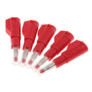 10 Pcs Black & Red 4mm Banana Plug Connectors Retractable Sheath Stackable Wire
