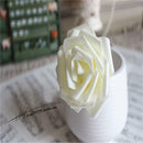 10x Artificial Foam Flower Wedding Party Bouquet Home Garden Decor Ivory