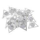 20 Pieces Blank Round Bezel Tray Base 16mm Cabochon Jewelry Making Pendants