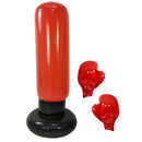 Kids Inflatable Boxing Set Workout Punching Bag Gloves Stress Relief Toys