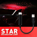 USB Car Interior Atmosphere Starry Sky Lamp Ambient Star Red Light LED Proj R2U7