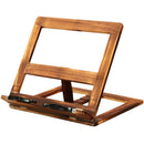 Foldable Recipe Book Stand,Wooden Frame Reading Bookshelf,Tablet Pc Support