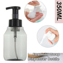 350ml Plastic Clear Foaming Bottle Pump Cleanser Mousse Foaming Bottle Suppl Kw